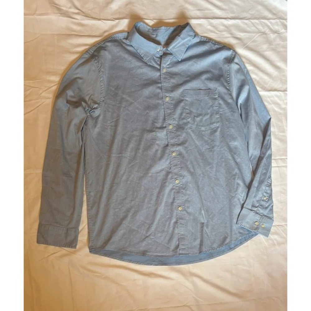 Goodfellow & Co Blue Long Sleeves Comfort Wear Men XL New Shirt Standard Fit